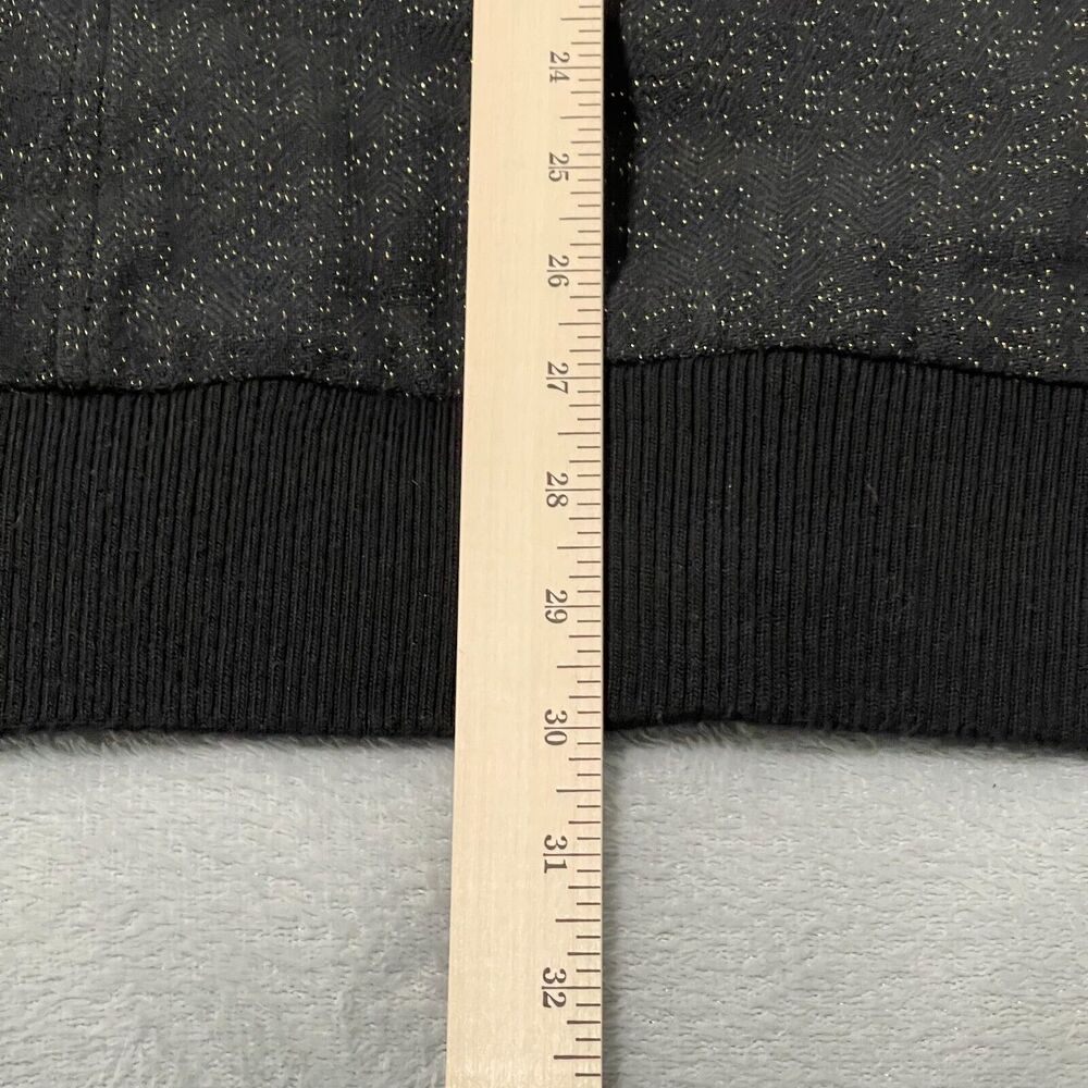 Adidas Respect M.E. Missy Elliott Black Gold Herringbone Toggle Jacket Hooded 38 - Picture 13 of 13